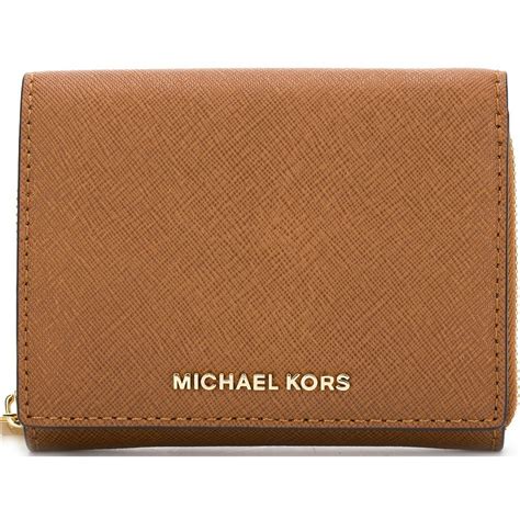 small brown michael kors wallet